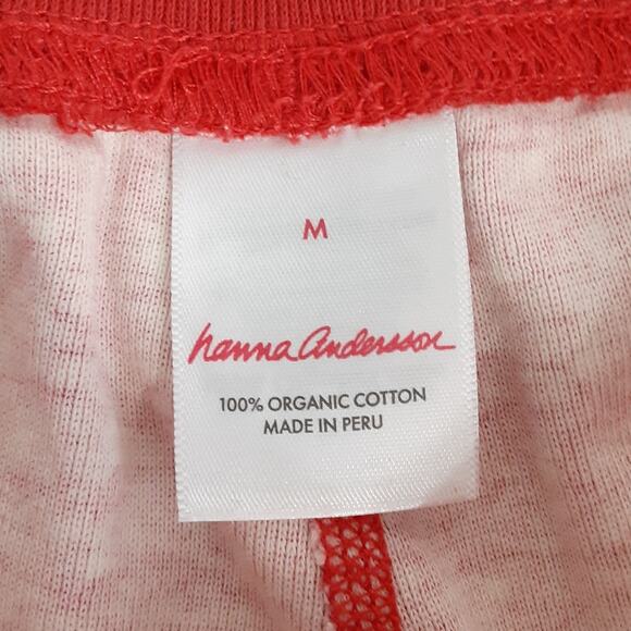 Hanna Andersson Adult M Holiday Long John Pajamas Long Sleeve Top & Joggers - Picture 9 of 9